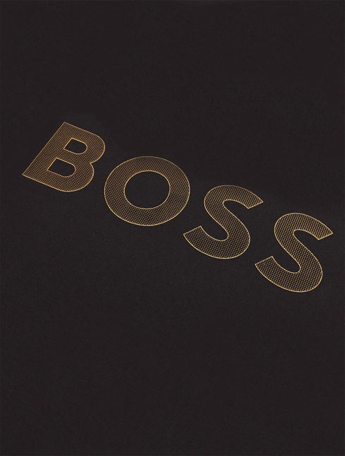Hugo Boss Stretch Cotton Tee Logo - Black