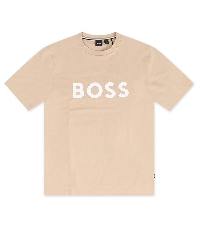 Tシャツ・カットソー HUGO BOSS Men T Shirts 50481923246 Beige HUGO - T-shirt with decorative reflective details - Beige
