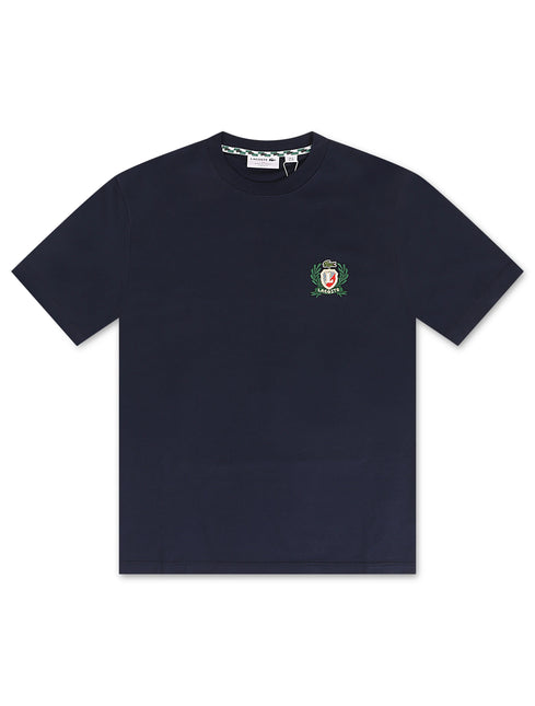 Lacoste Embroidered Badge Tee - Navy