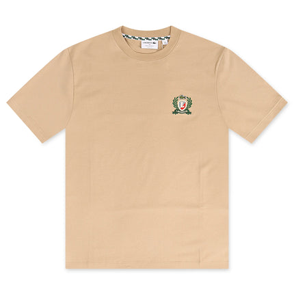 Lacoste Embroidered Badge Tee - Beige