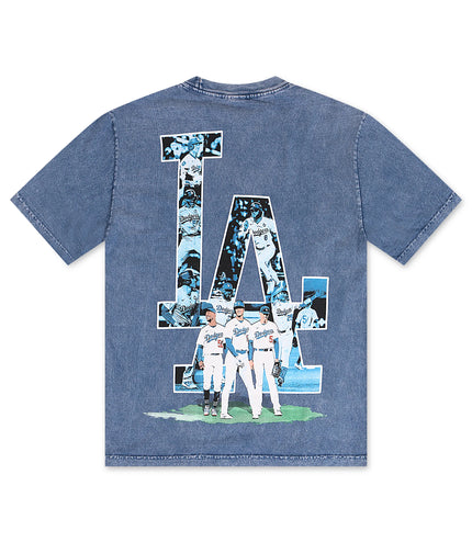 Stargazing LA Dodgers  Ohtani Crazy Tee - Washed Blue