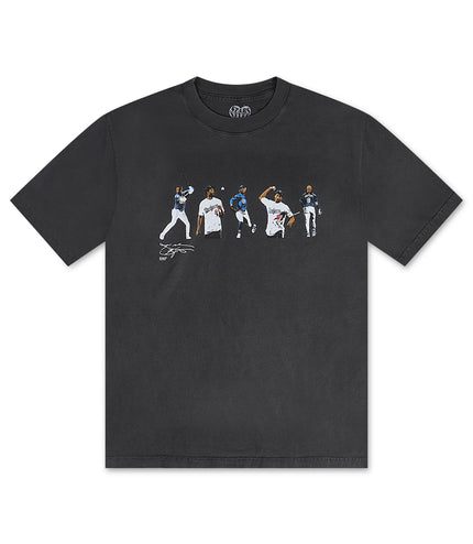 Stargazing LA Dodgers 8 in 24 Kobe Tee - Charcoal