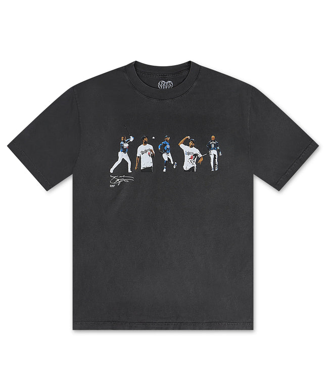 Stargazing LA Dodgers 8 in 24 Kobe Tee - Charcoal