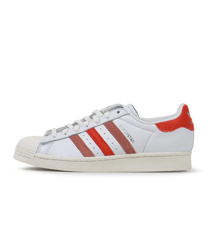 ADIDAS MENS SUPERSTAR - WHITE/RED ADIDAS