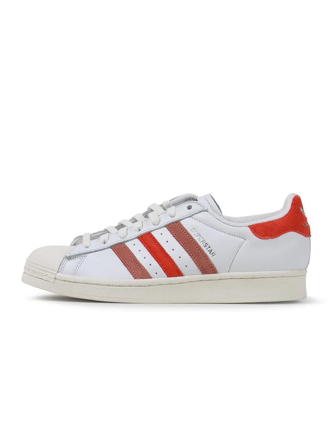 adidas Men's Originals Superstar Shoes Crystal White Red Clay / 9 adidas Men's Originals Superstar Shoes Crystal White Red Clay / 9