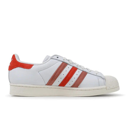 ADIDAS MENS SUPERSTAR - WHITE/RED ADIDAS