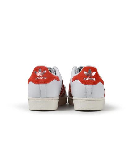 ADIDAS MENS SUPERSTAR - WHITE/RED ADIDAS