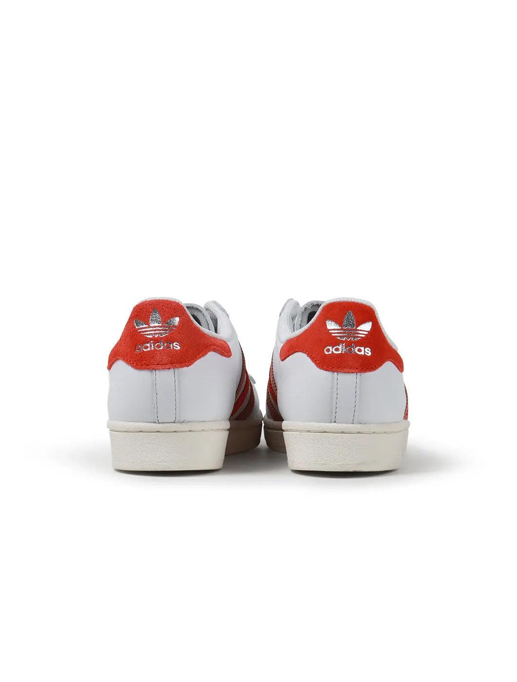 adidas Men's Originals Superstar Shoes Crystal White Red Clay / 9 adidas Men's Originals Superstar Shoes Crystal White Red Clay / 9