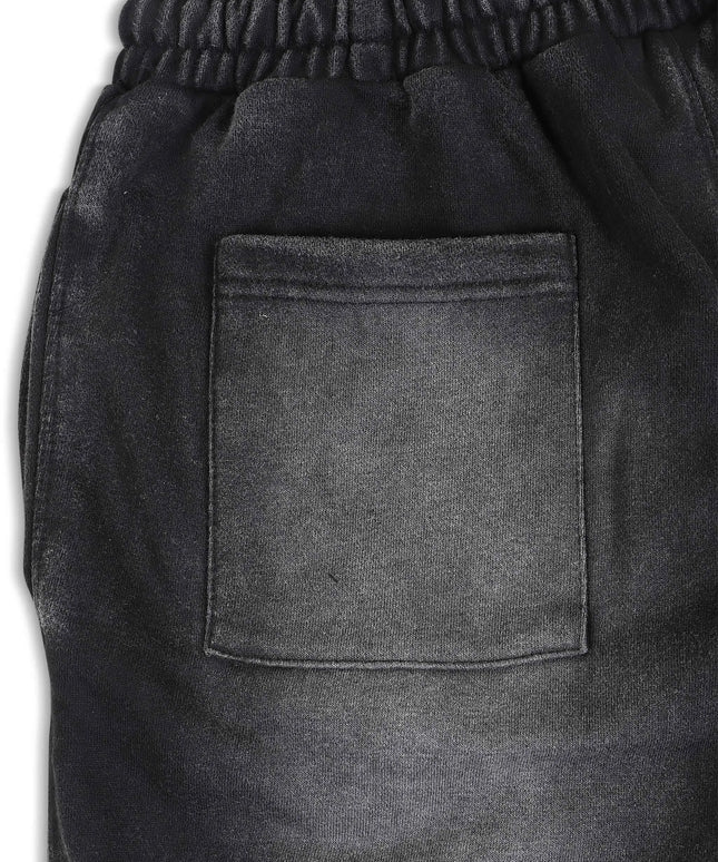 All Human Wild Flower Tee Shorts - Black Wash