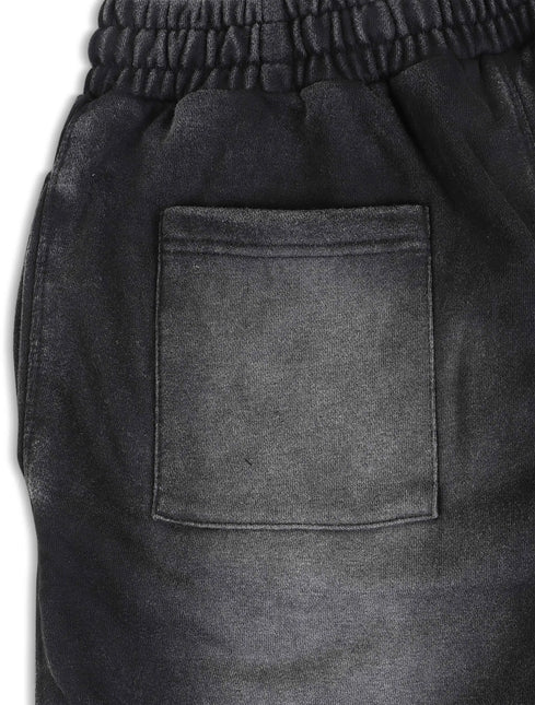 All Human Wild Flower Tee Shorts - Black Wash