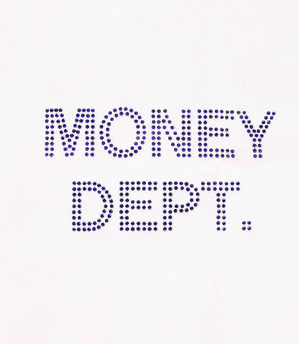 Money Dept. Rhinestone Tee - White/Blue