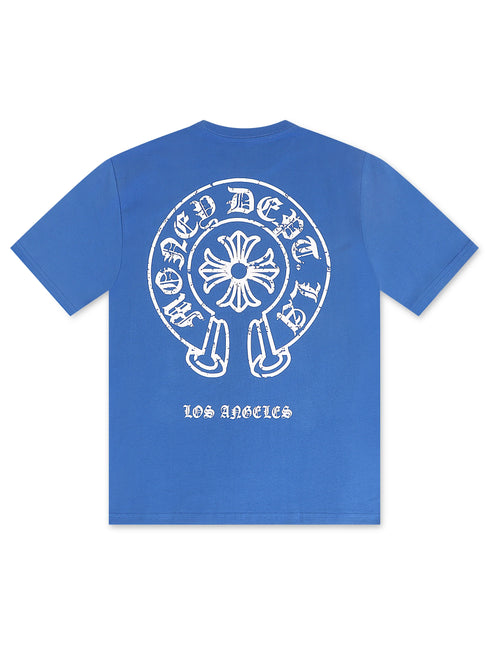Money Dept. Vintage Old English Tee - Blue/White