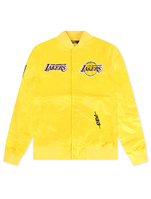 Pro Standard LA Lakers Souvenir Satin Jacket - Gold