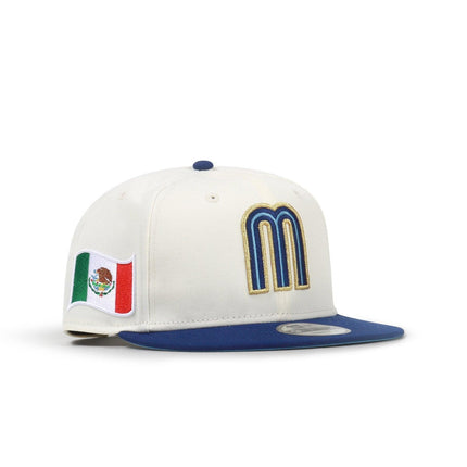 NEW ERA MEXICO SNAPBACK HAT - CHROME/BLUE NEW ERA