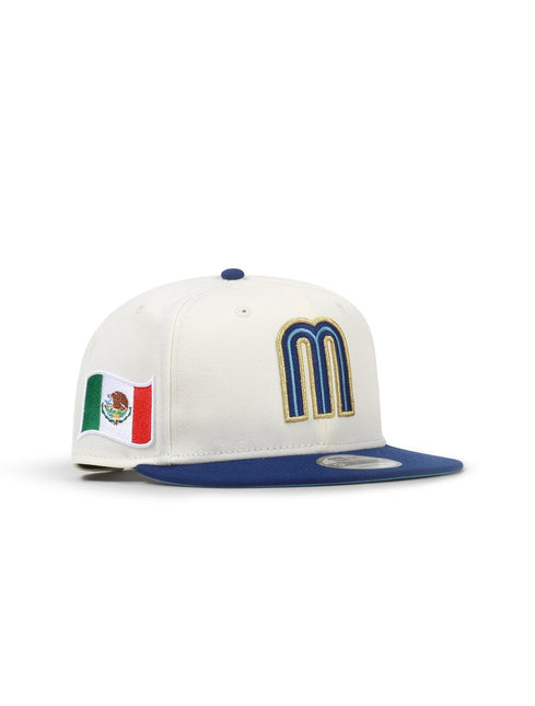 NEW ERA MEXICO SNAPBACK HAT - CHROME/BLUE NEW ERA