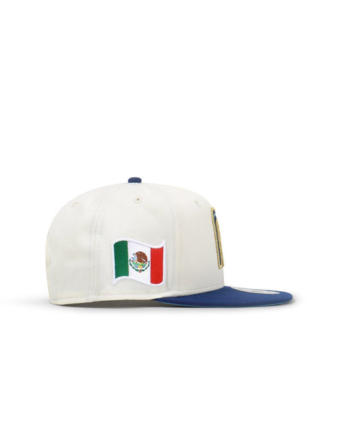 NEW ERA MEXICO SNAPBACK HAT - CHROME/BLUE NEW ERA