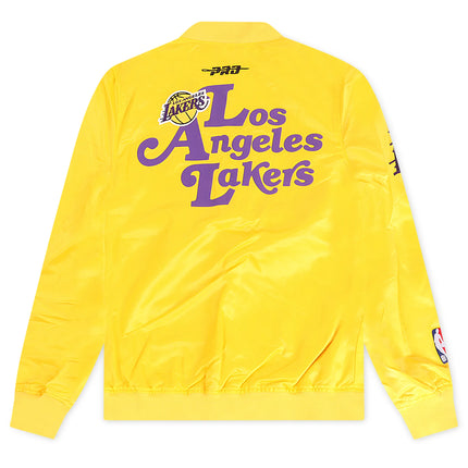 Pro Standard LA Lakers Souvenir Satin Jacket - Gold