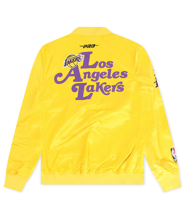 Pro Standard LA Lakers Souvenir Satin Jacket - Gold