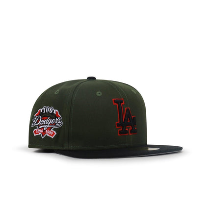 NEW ERA 5950 LA DODGERS 100TH ANNIVERSARY - GREEN/BLACK NEW ERA