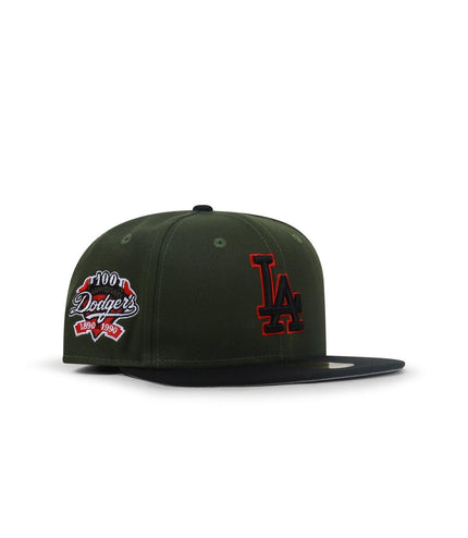 NEW ERA 5950 LA DODGERS 100TH ANNIVERSARY - GREEN/BLACK NEW ERA