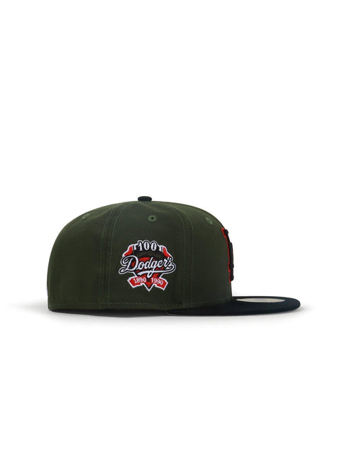 NEW ERA 5950 LA DODGERS 100TH ANNIVERSARY - GREEN/BLACK NEW ERA