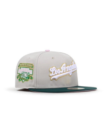 NEW ERA 5950 LA DODGERS JACKIE ROBINSON HAT - STONE/GREEN NEW ERA