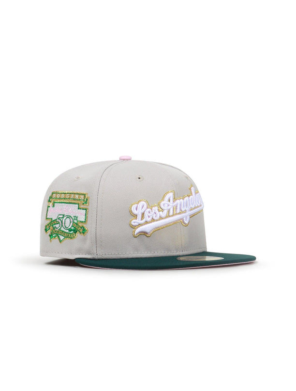 NEW ERA 5950 LA DODGERS JACKIE ROBINSON HAT - STONE/GREEN NEW ERA