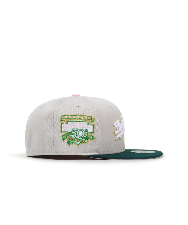 NEW ERA 5950 LA DODGERS JACKIE ROBINSON HAT - STONE/GREEN NEW ERA