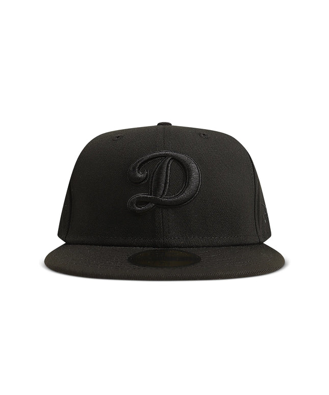 Gorra New Era 5950 de los Dodgers, campeones de la Serie Mundial, color negro