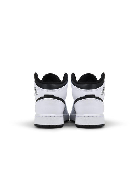 AIR JORDAN BIG KIDS 1 MID - WHITE/BLACK AIR JORDAN