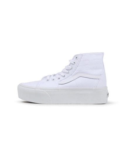 VANS BIG KIDS SK8-HI TAPERED - CANVAS TRUE WHITE VANS