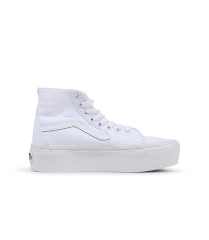 VANS BIG KIDS SK8-HI TAPERED - CANVAS TRUE WHITE VANS