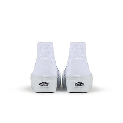 VANS BIG KIDS SK8-HI TAPERED - CANVAS TRUE WHITE VANS