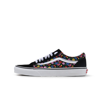 VANS BIG KIDS OLD SKOOL - FLORAL BLACK VANS