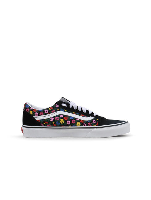 VANS BIG KIDS OLD SKOOL - FLORAL BLACK VANS