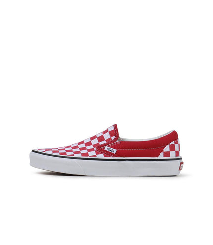 VANS BIG KIDS CLASSIC SLIP-ON - CHECKERBOARD RED VANS