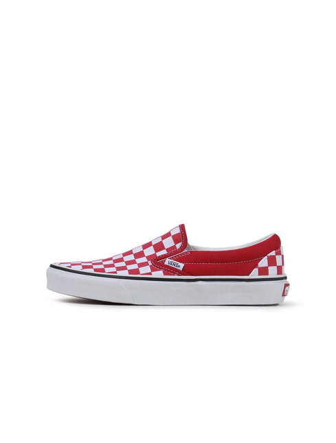 VANS BIG KIDS CLASSIC SLIP-ON - CHECKERBOARD RED VANS