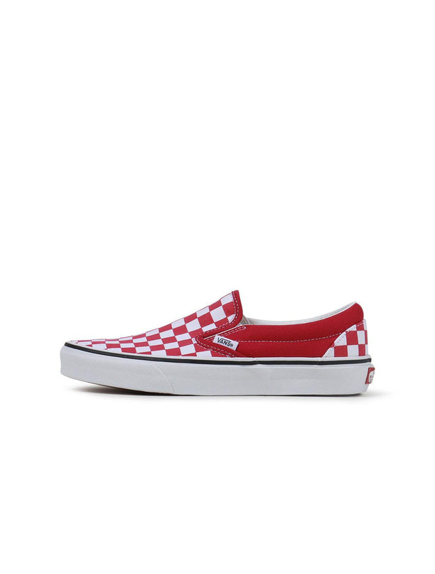 VANS BIG KIDS CLASSIC SLIP-ON - CHECKERBOARD RED VANS