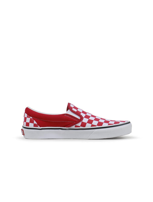 VANS BIG KIDS CLASSIC SLIP-ON - CHECKERBOARD RED VANS