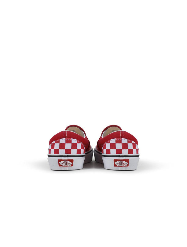 VANS BIG KIDS CLASSIC SLIP-ON - CHECKERBOARD RED VANS