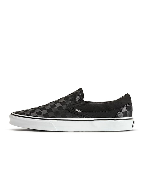 Vans Mens Checkerboard Slip-On - Black