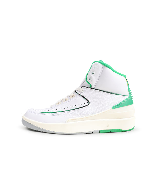Air Jordan 2 Retro Big Kids White/Lucky Green
