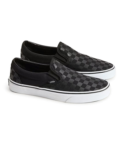Vans Mens Checkerboard Slip-On - Black