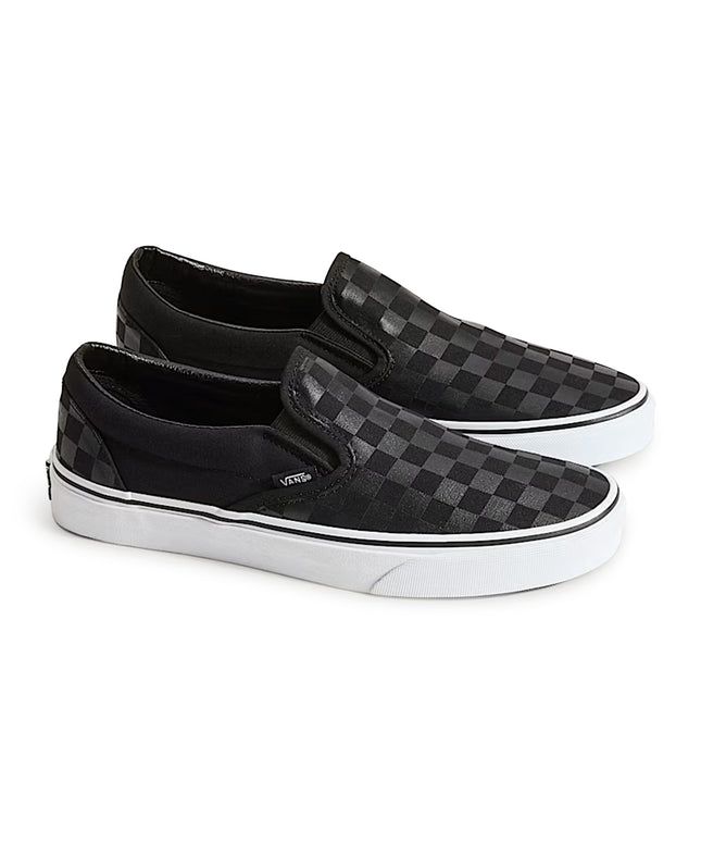 Vans Mens Checkerboard Slip-On - Black