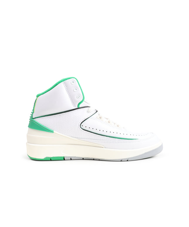 Air Jordan 2 Retro Big Kids White/Lucky Green
