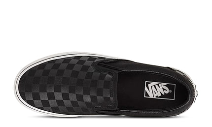 Vans Mens Checkerboard Slip-On - Black
