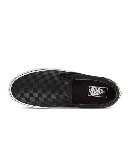 Vans Mens Checkerboard Slip-On - Black