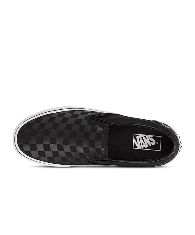 Vans Mens Checkerboard Slip-On - Black