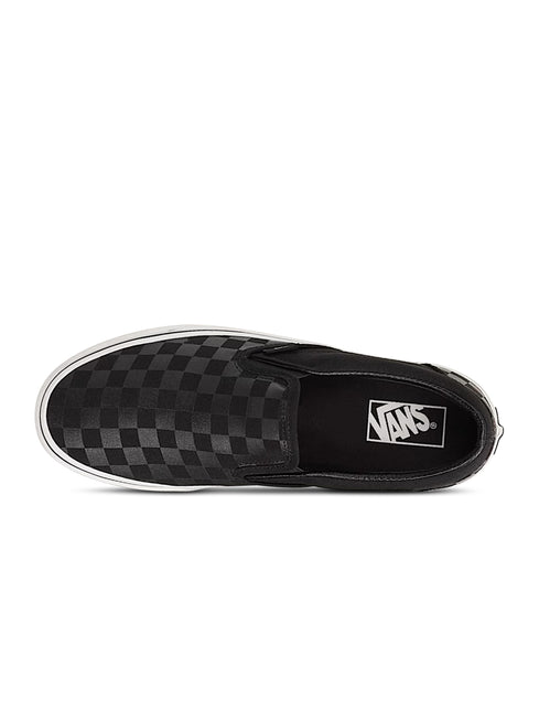 Vans Mens Checkerboard Slip-On - Black
