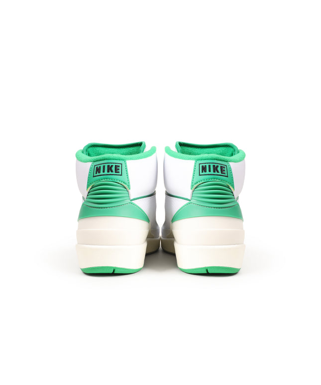 Air Jordan 2 Retro Big Kids White/Lucky Green
